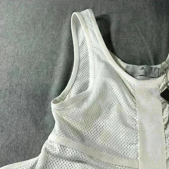 Stella McCartney Mesh tank top white size XSmall new Stu singlet - Picture 3 of 10